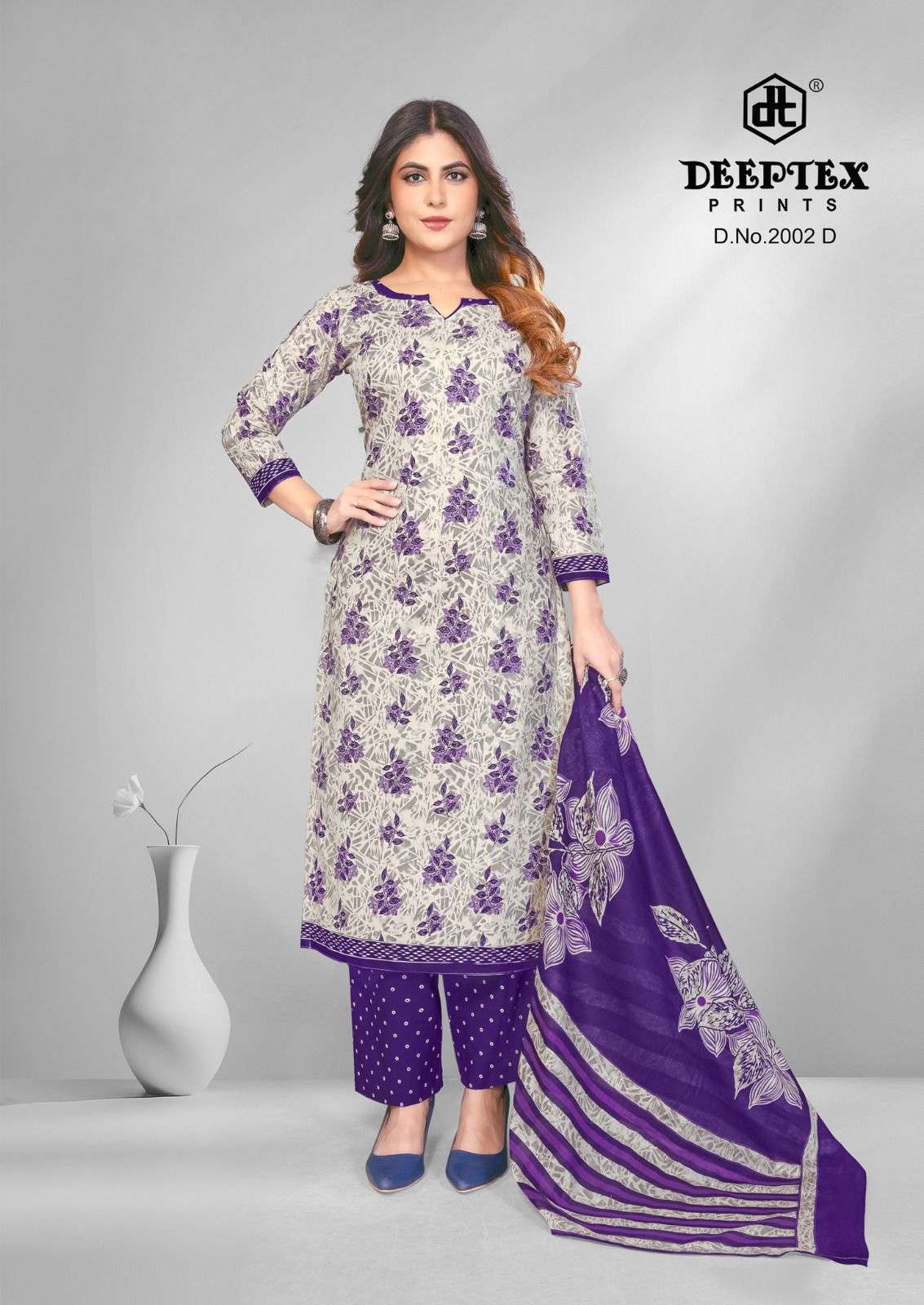 Deeptex 4 Colour Vol 2 Pure Cotton Dress Material - Amrah Wholesale