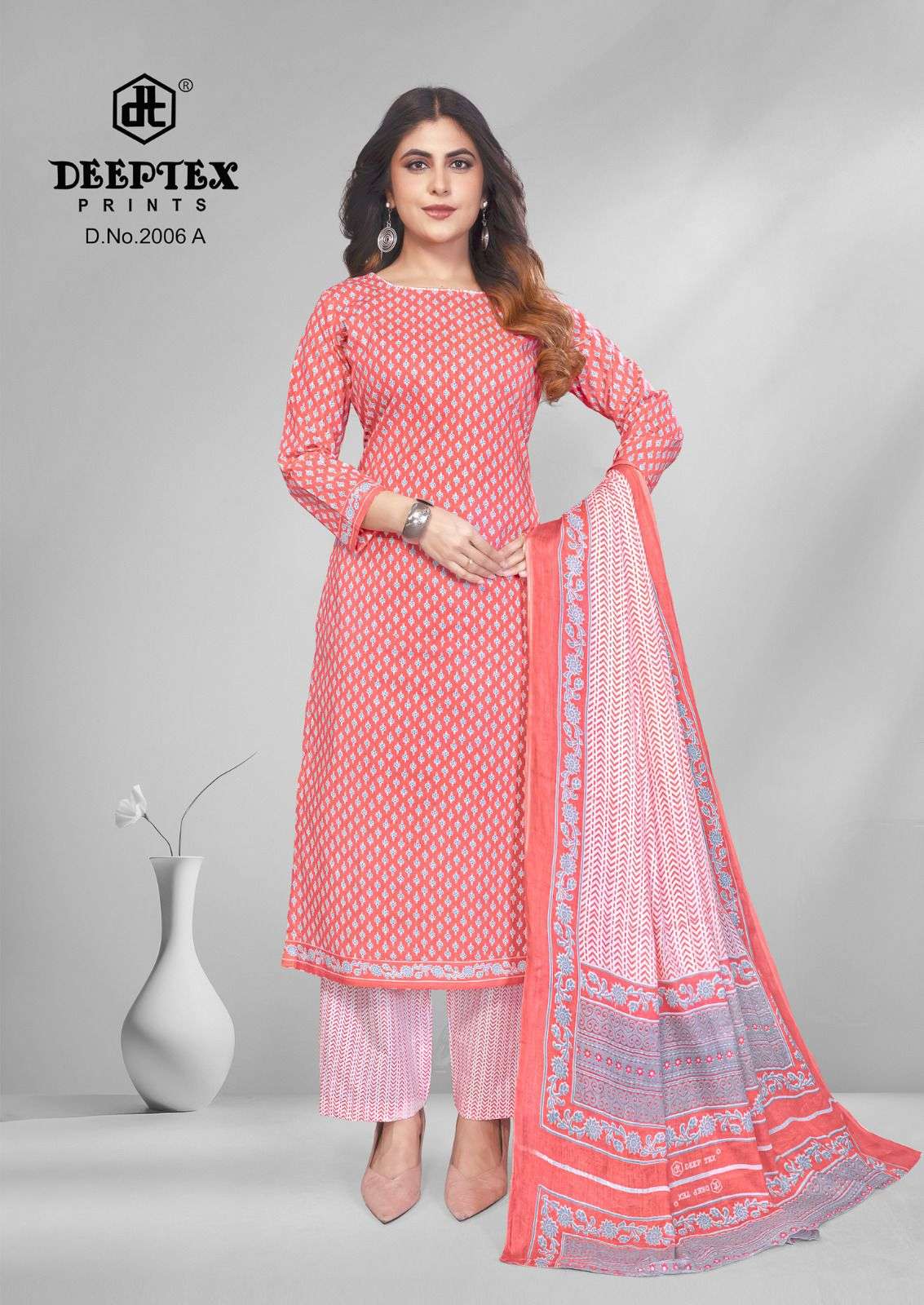 Deeptex 4 Colour Vol 2 Pure Cotton Dress Material - Amrah Wholesale