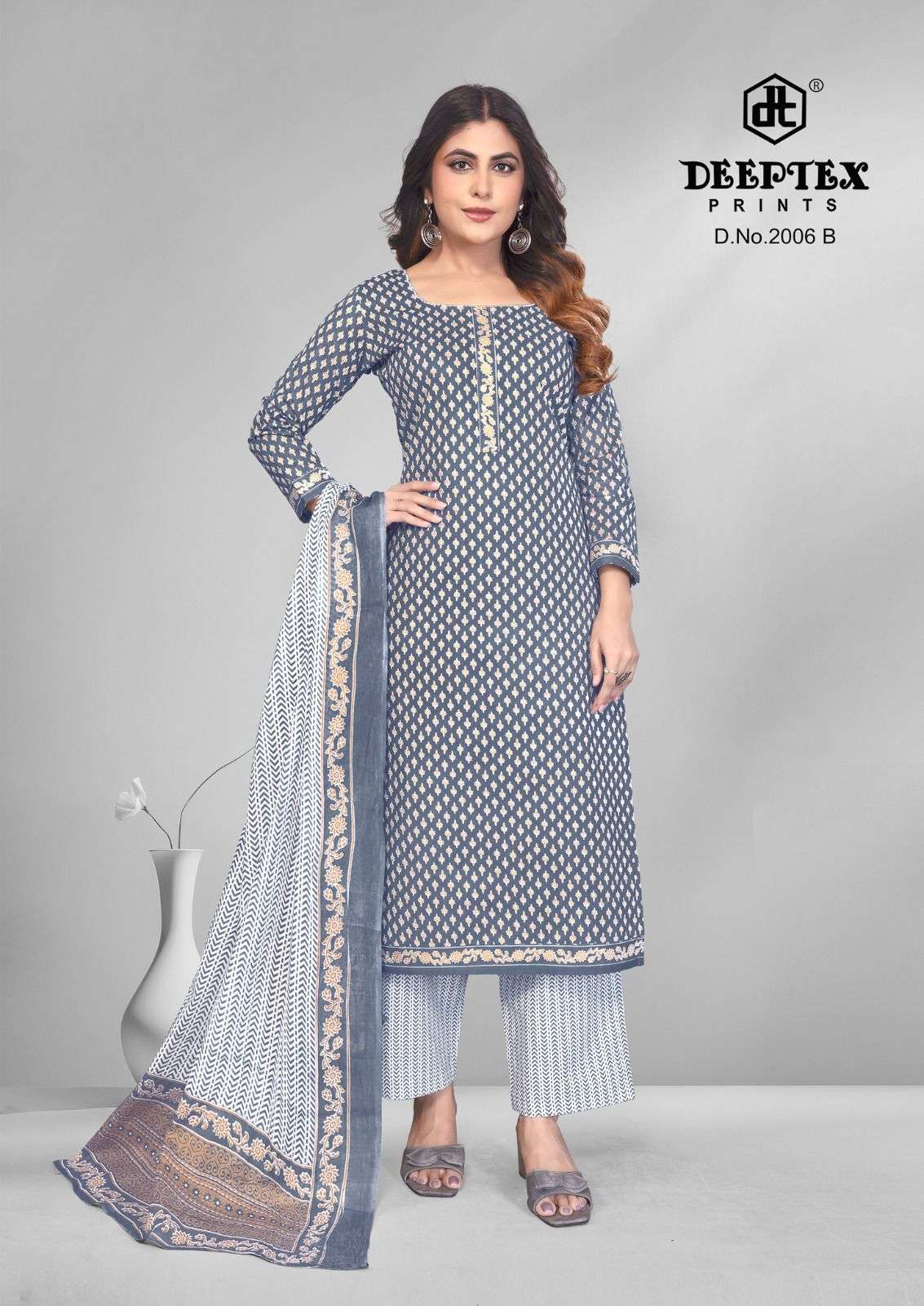 Deeptex 4 Colour Vol 2 Pure Cotton Dress Material - Amrah Wholesale