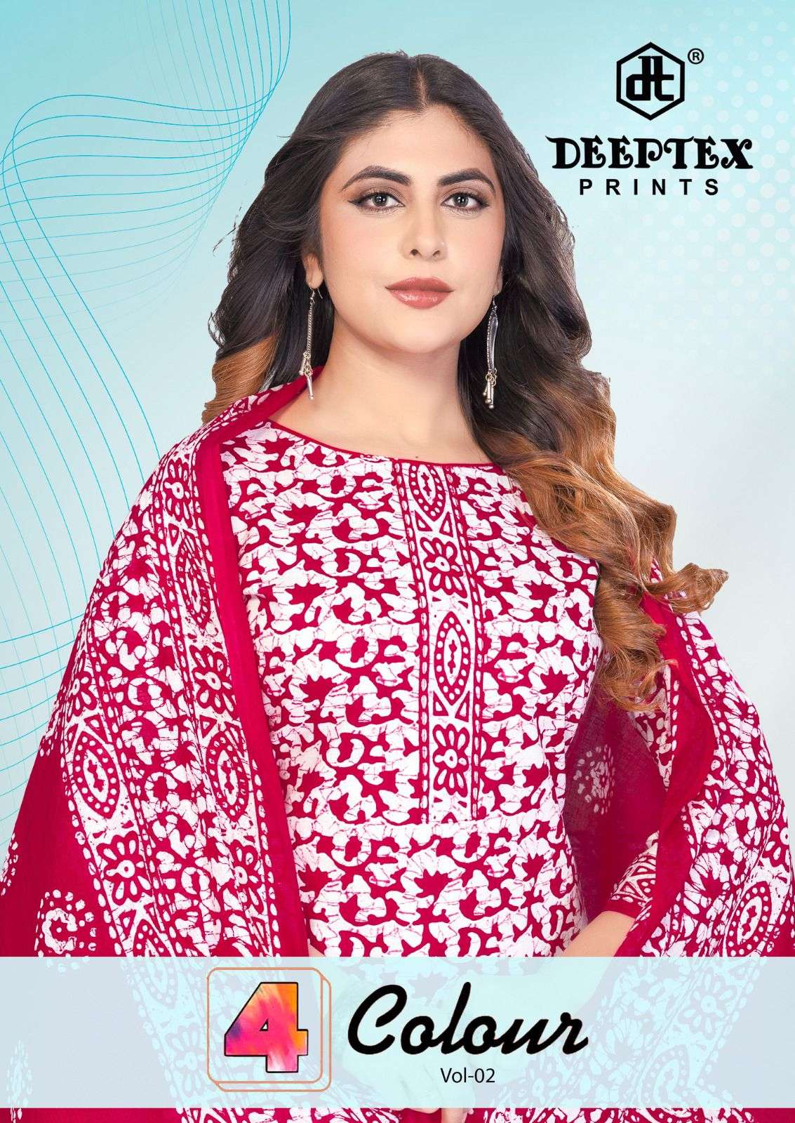 Deeptex 4 Colour Vol 2 Pure Cotton Dress Material - Amrah Wholesale