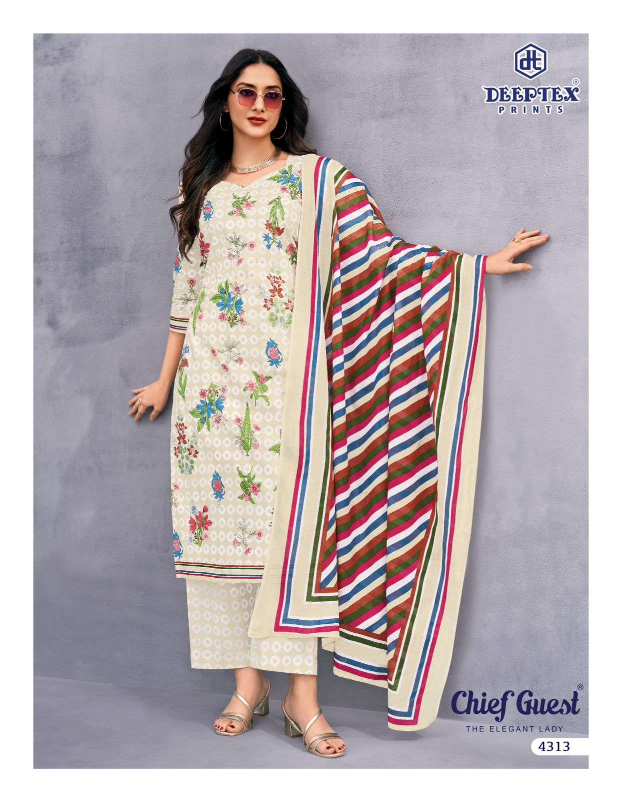 DEEPTEX CHIEF GUEST VOL - 43 Dress Material Wholesale Catalogue - Amrah Wholesale