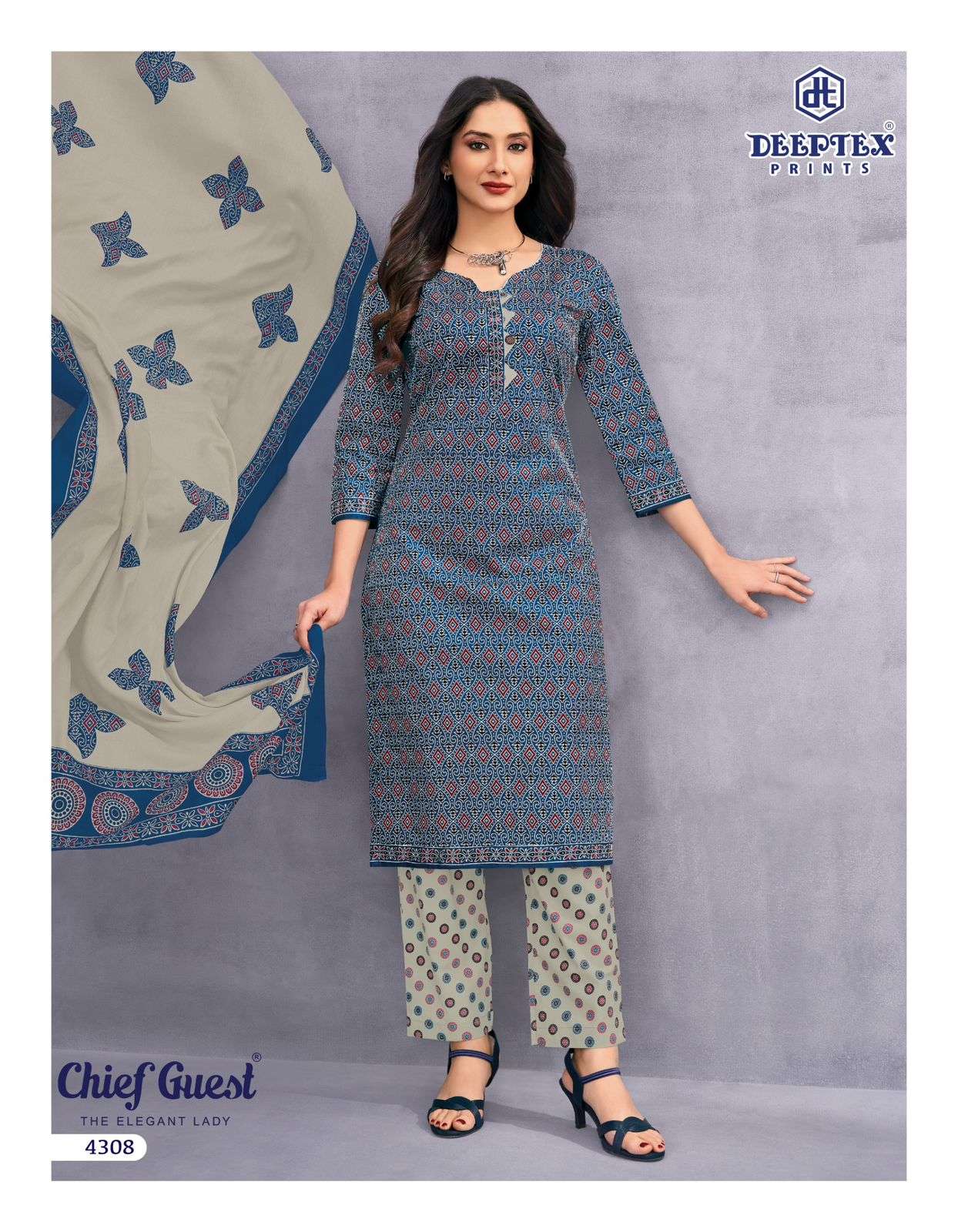 DEEPTEX CHIEF GUEST VOL - 43 Dress Material Wholesale Catalogue - Amrah Wholesale
