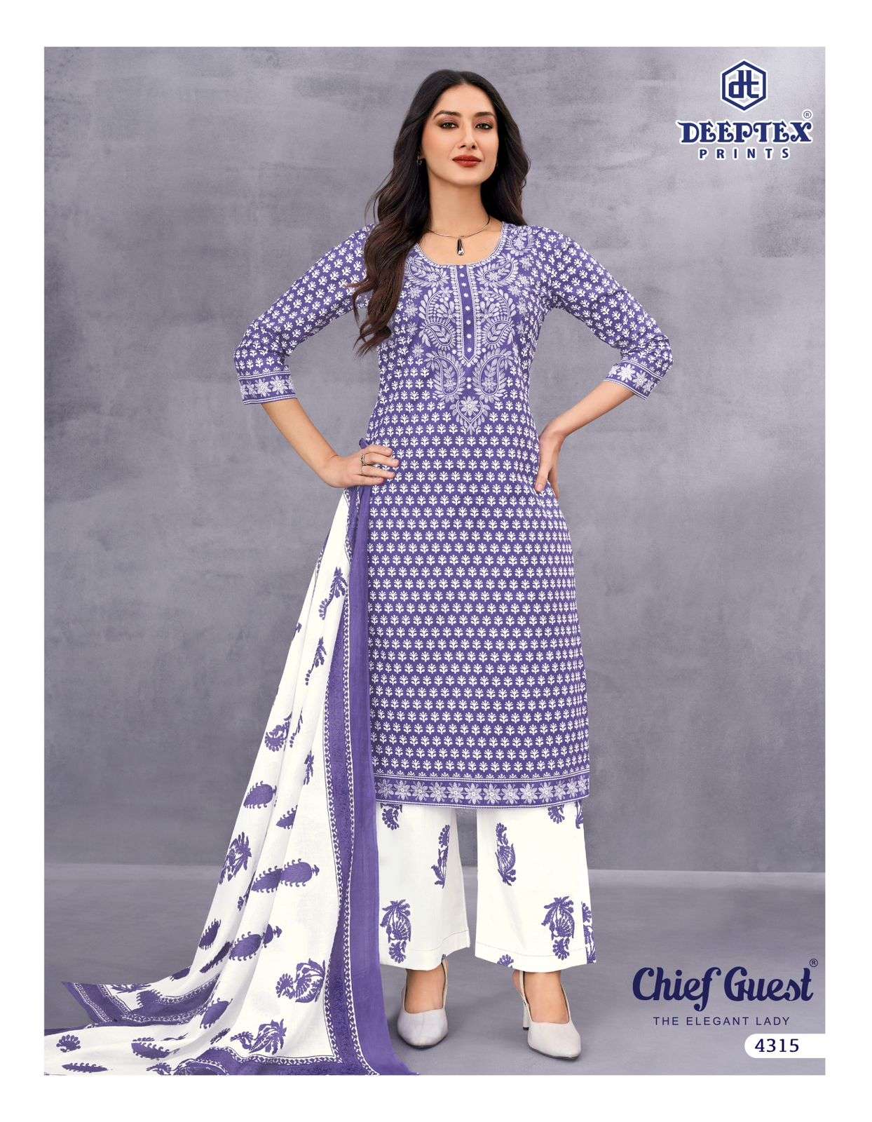 DEEPTEX CHIEF GUEST VOL - 43 Dress Material Wholesale Catalogue - Amrah Wholesale