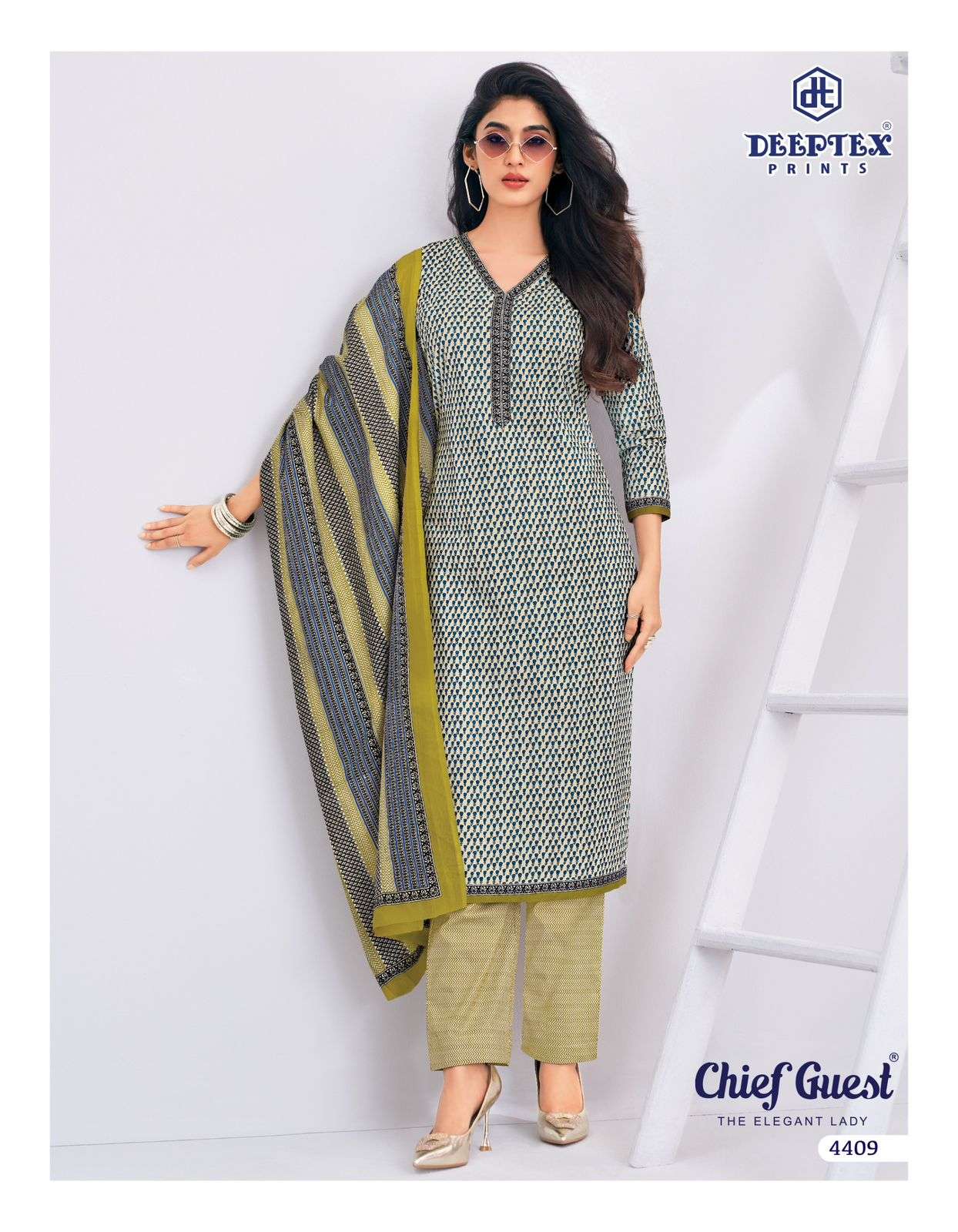 Deeptex Chief Guest Vol 44 Heavy Cotton Printed Dress Material