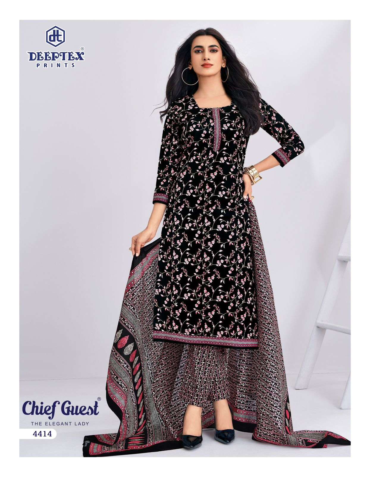 Deeptex Chief Guest Vol 44 Heavy Cotton Printed Dress Material