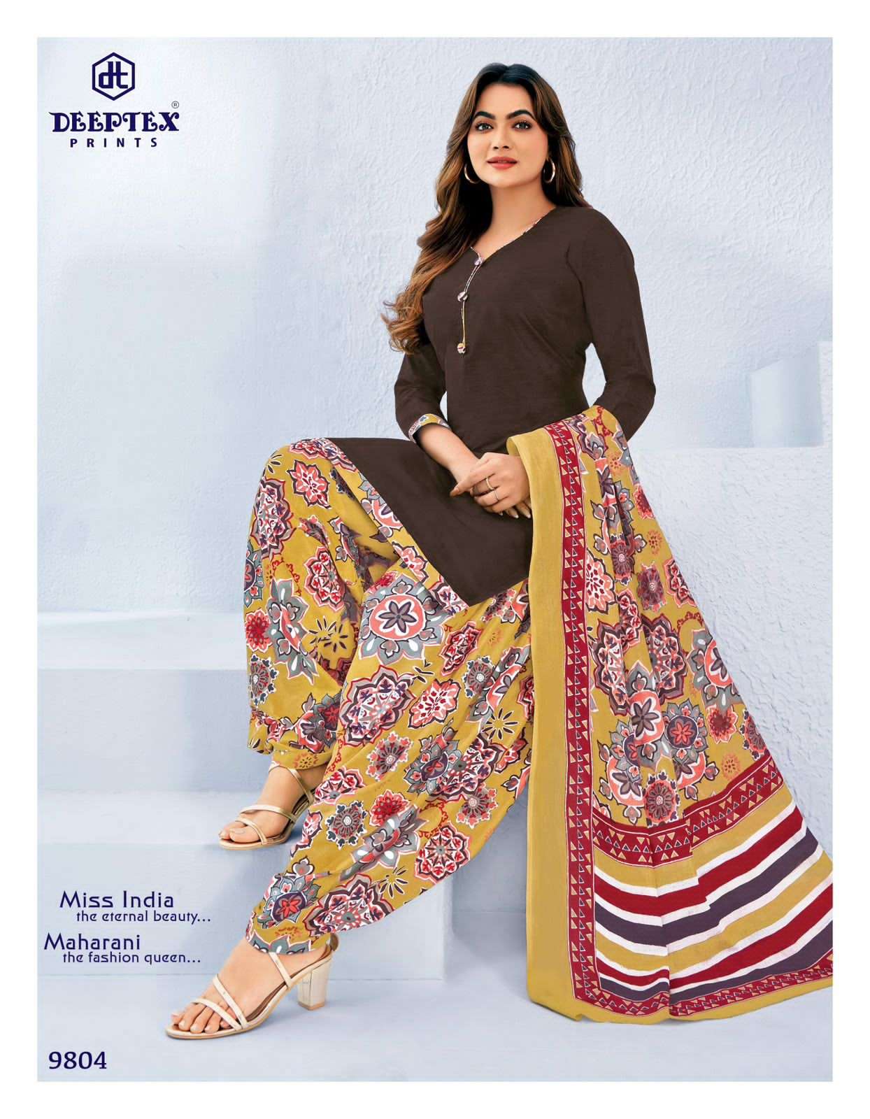 Deeptex Miss India Vol 98 Printed Cotton Dress Material