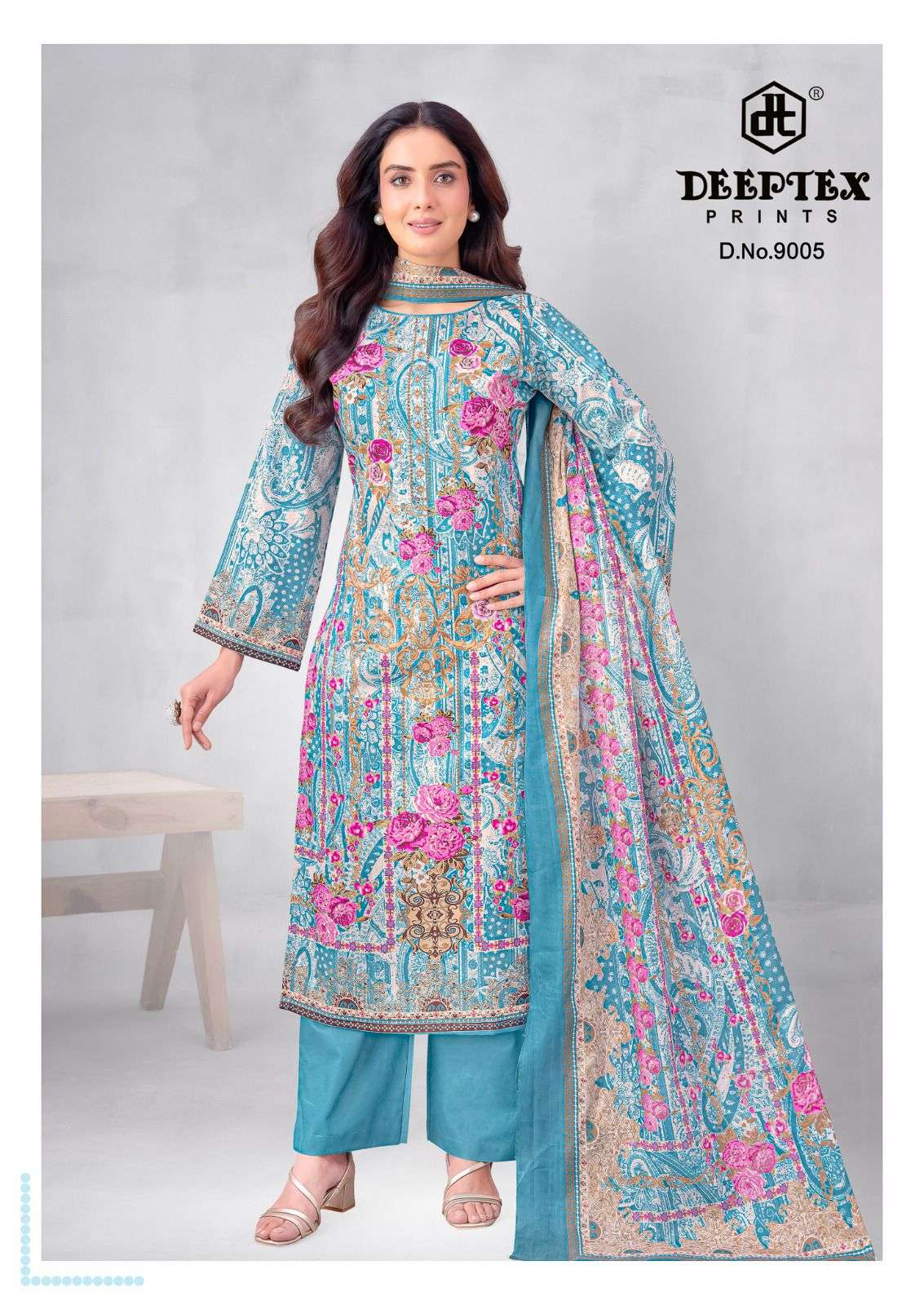 Deeptex Roohi Zara Vol-9 Dress Material Wholesale Catalogue