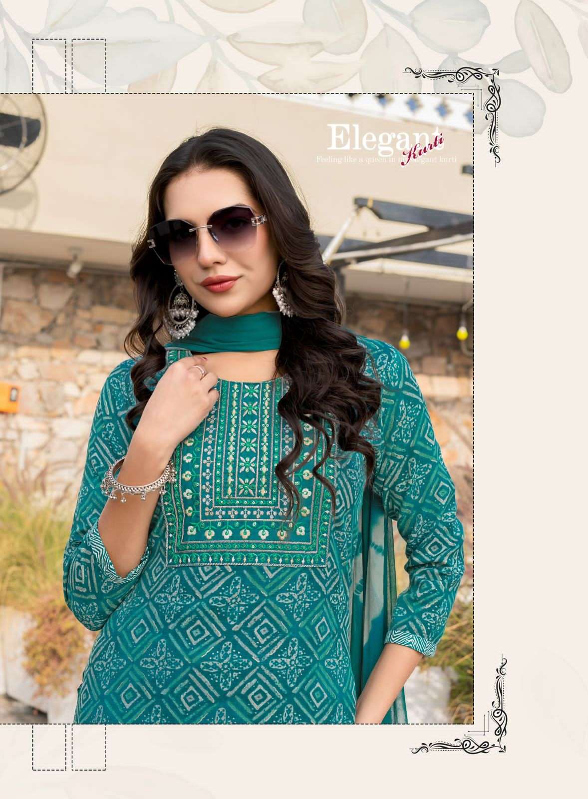 Erraha Pallavi Vol 6 Rayon Kurti Pant Dupatta Set - Amrah Wholesale