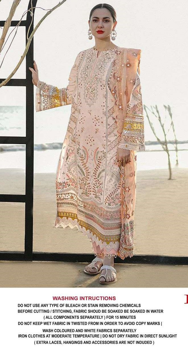 Fepic Rosemeen D-5415 Pure Cotton Embroidery Pakistani Dress Wholesale