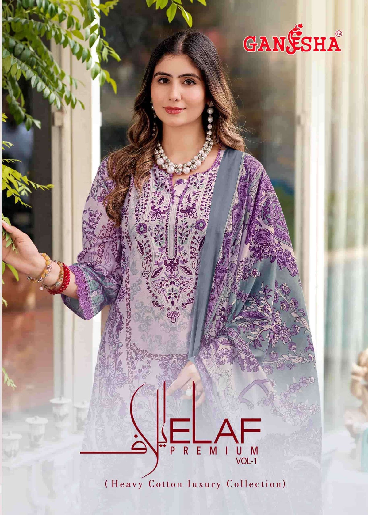 Ganesha Elaf Premium Vol 1 Readymade Karachi Cotton Suit Set
