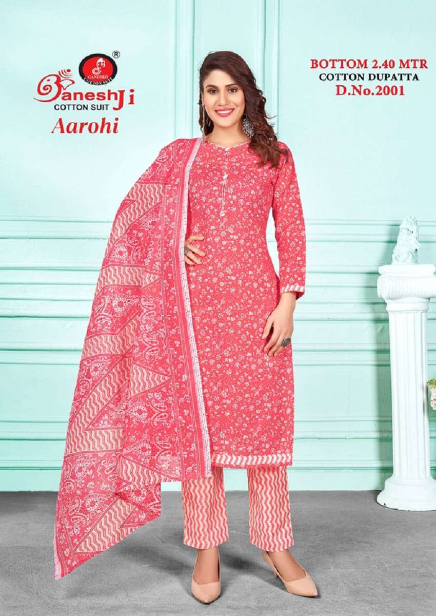 Ganeshji Aarohi Vol 2 Indo Cotton Printed Dress Material Wholesale - Amrah Wholesale