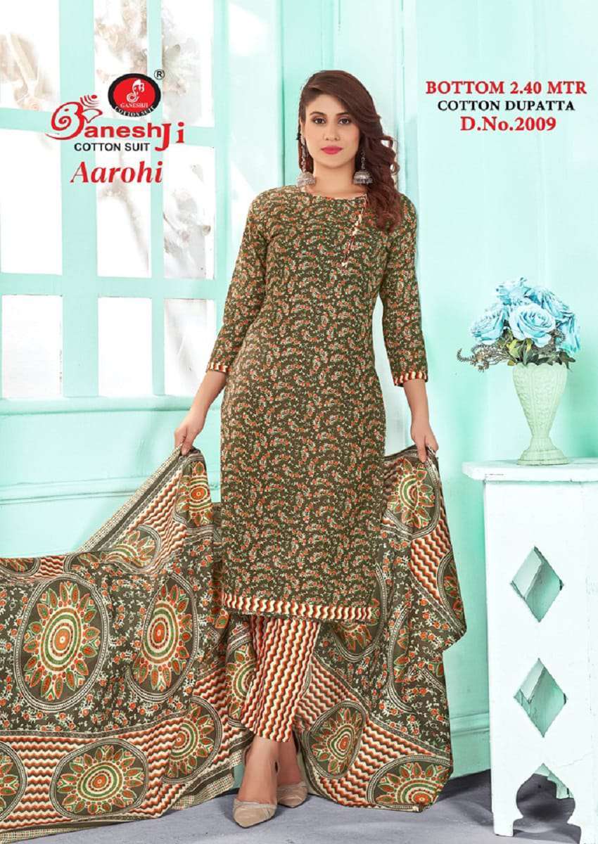 Ganeshji Aarohi Vol 2 Indo Cotton Printed Dress Material Wholesale - Amrah Wholesale