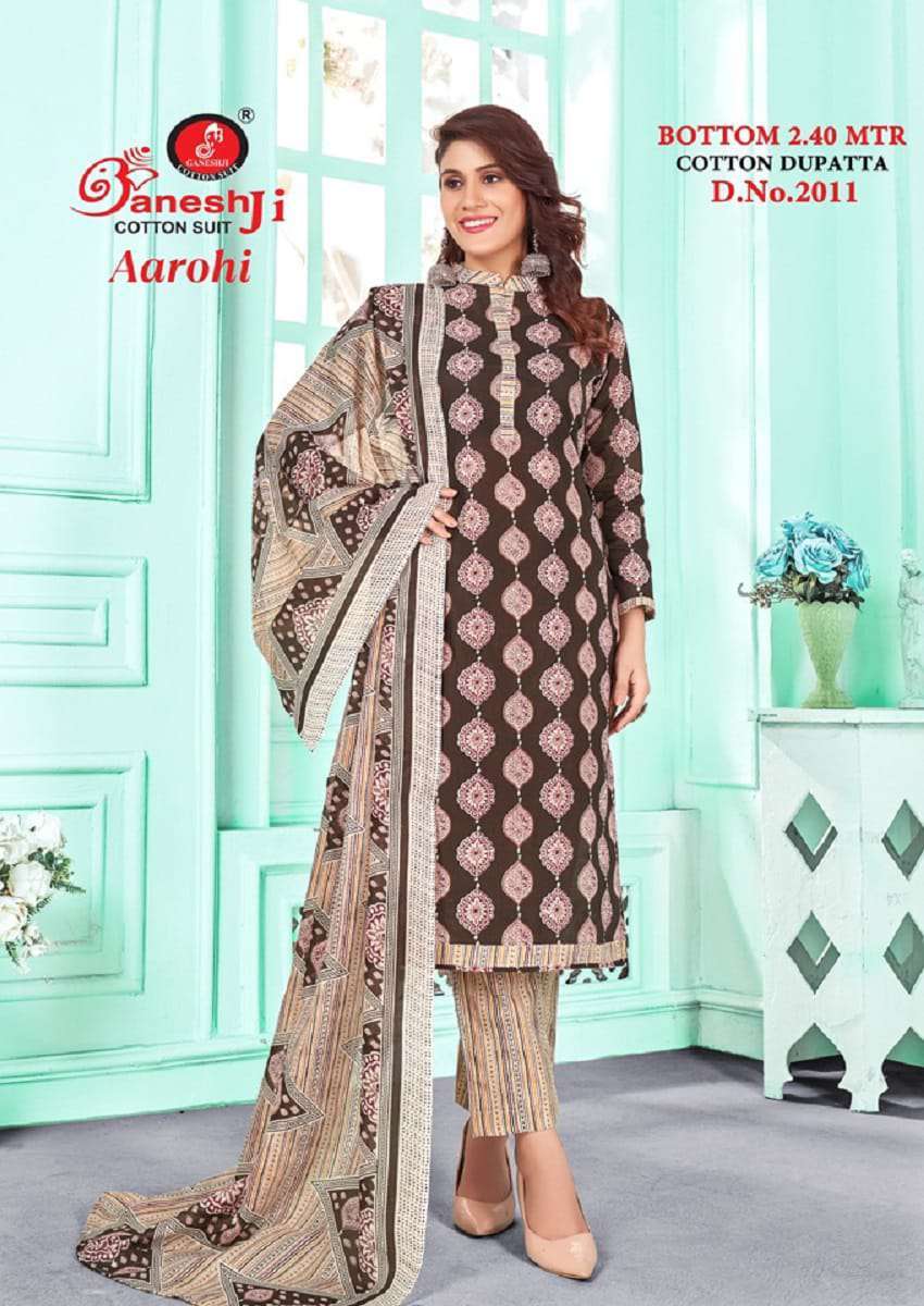 Ganeshji Aarohi Vol 2 Indo Cotton Printed Dress Material Wholesale - Amrah Wholesale