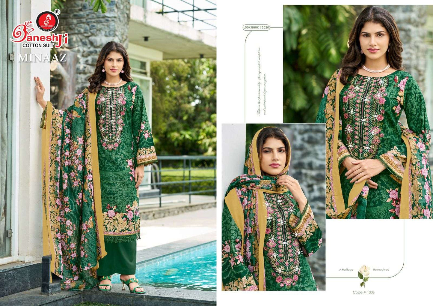 Ganeshji Minaaz Vol - 1 Pakistani Suit Wholesale Catalogue - Amrah Wholesale