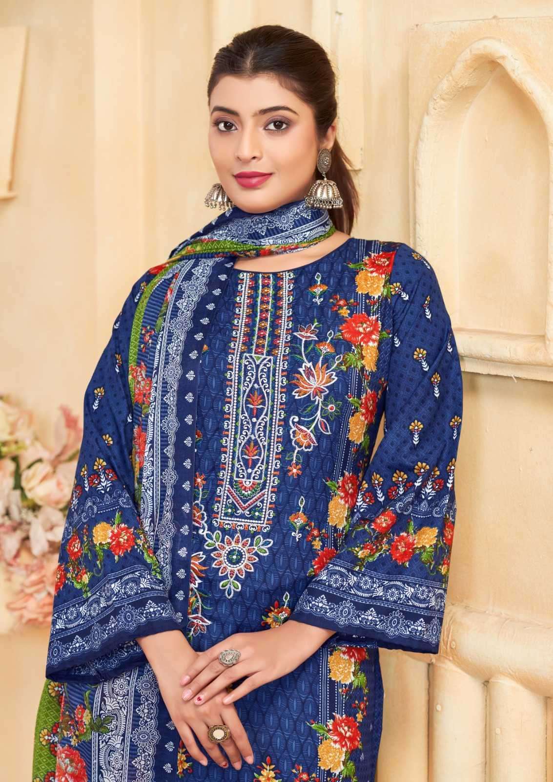 Ganeshji Tahira Vol 1 Pure Cotton Dress Material Wholesale - Amrah Wholesale