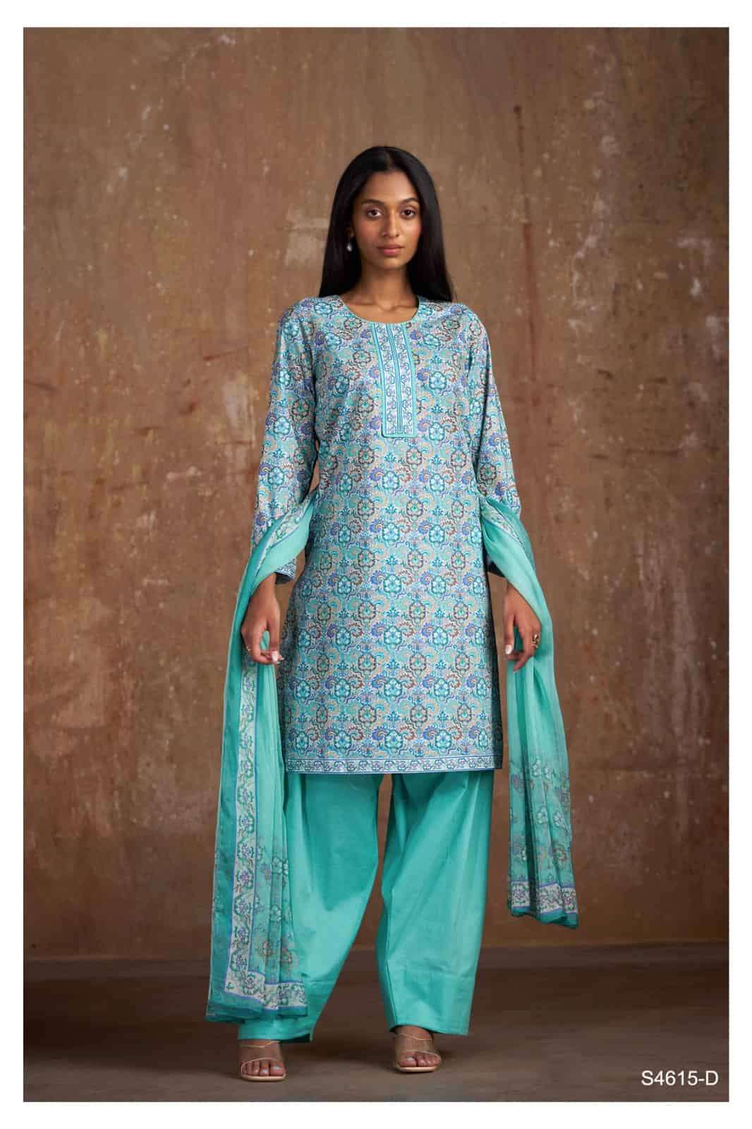 Ganga Apeksha 4615 Dress Material Wholesale Catalogue - Amrah Wholesale
