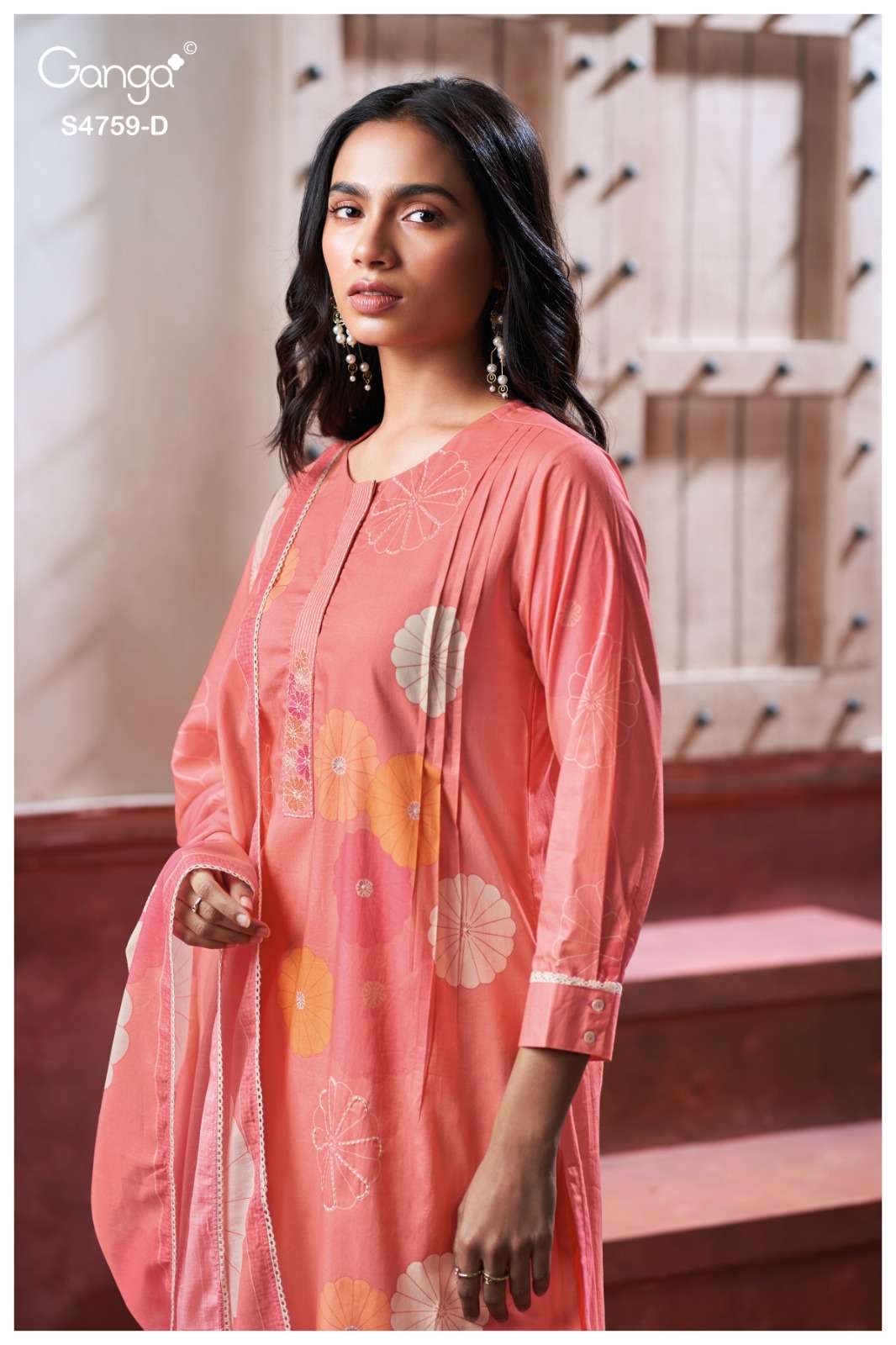 Ganga Fashion Eiraaya 4759 Premium Cotton Dress Material - Amrah Wholesale