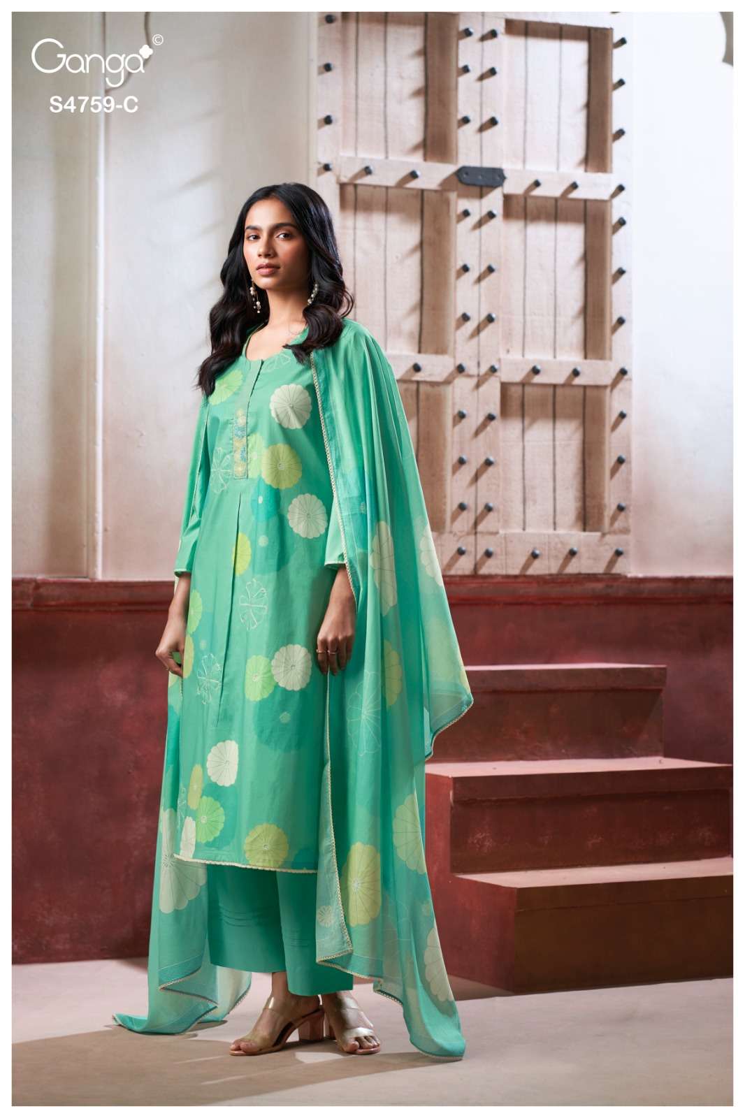 Ganga Fashion Eiraaya 4759 Premium Cotton Dress Material - Amrah Wholesale