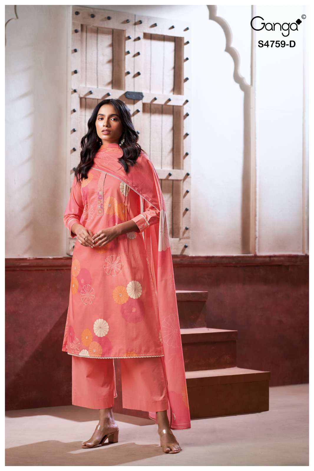 Ganga Fashion Eiraaya 4759 Premium Cotton Dress Material - Amrah Wholesale