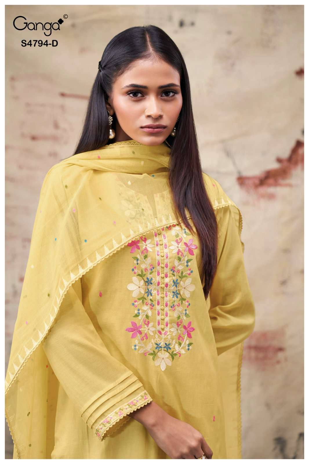 Ganga Fashion Aisya 4794 Premium Bemberg Mul Dress Material