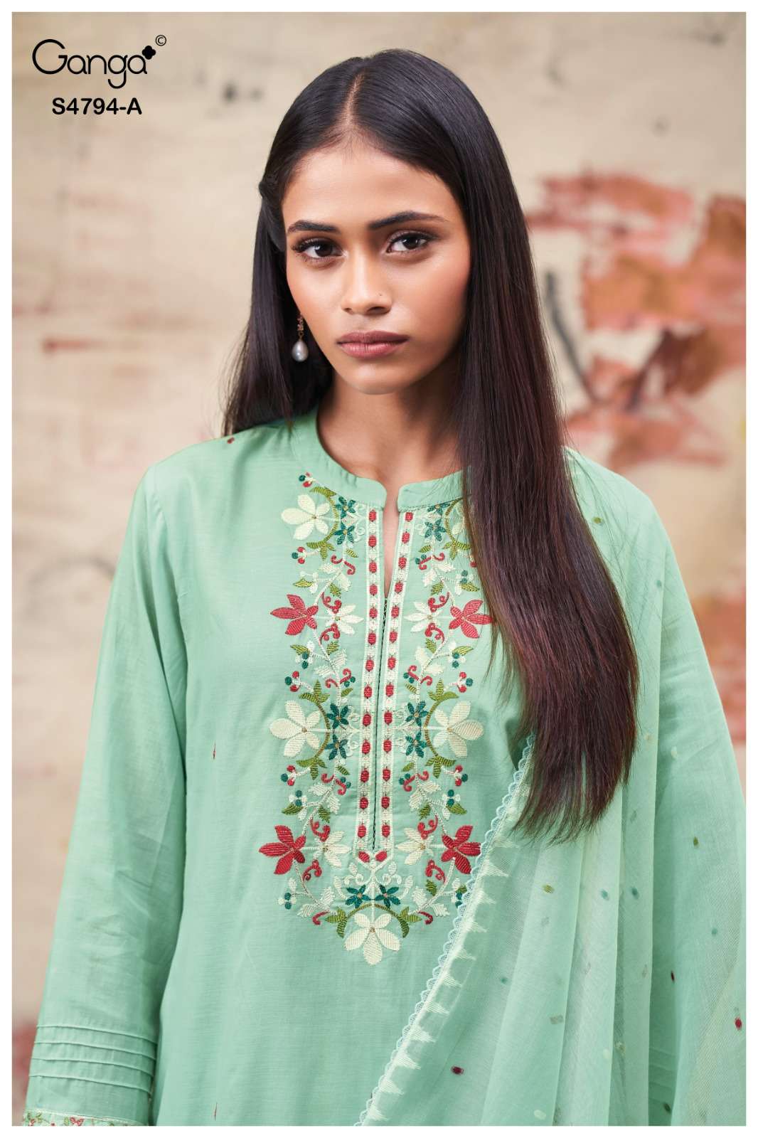 Ganga Fashion Aisya 4794 Premium Bemberg Mul Dress Material