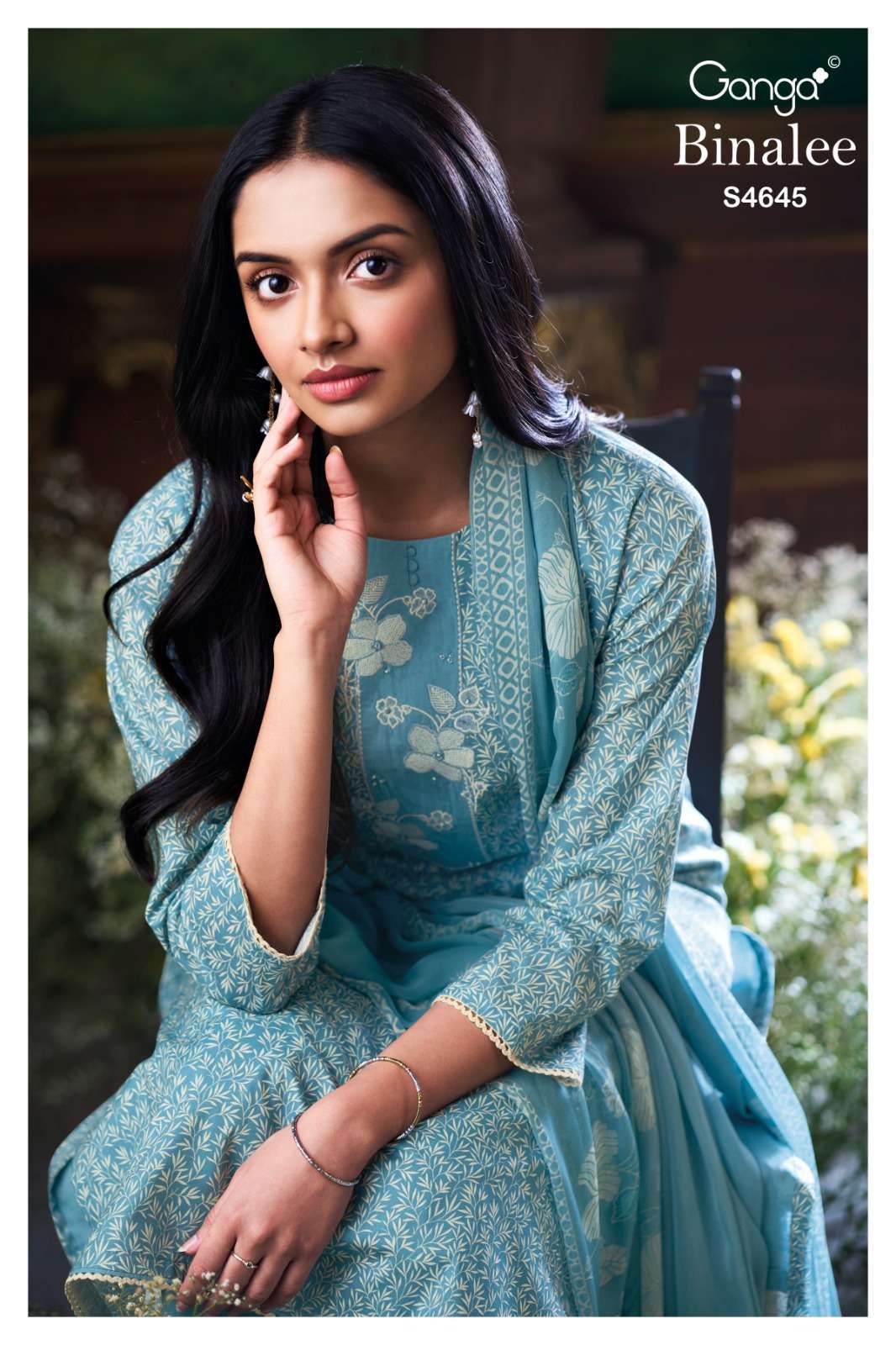Ganga Fashion Binalee 4645 Cotton Dress Material Wholesale Surat - Amrah Wholesale