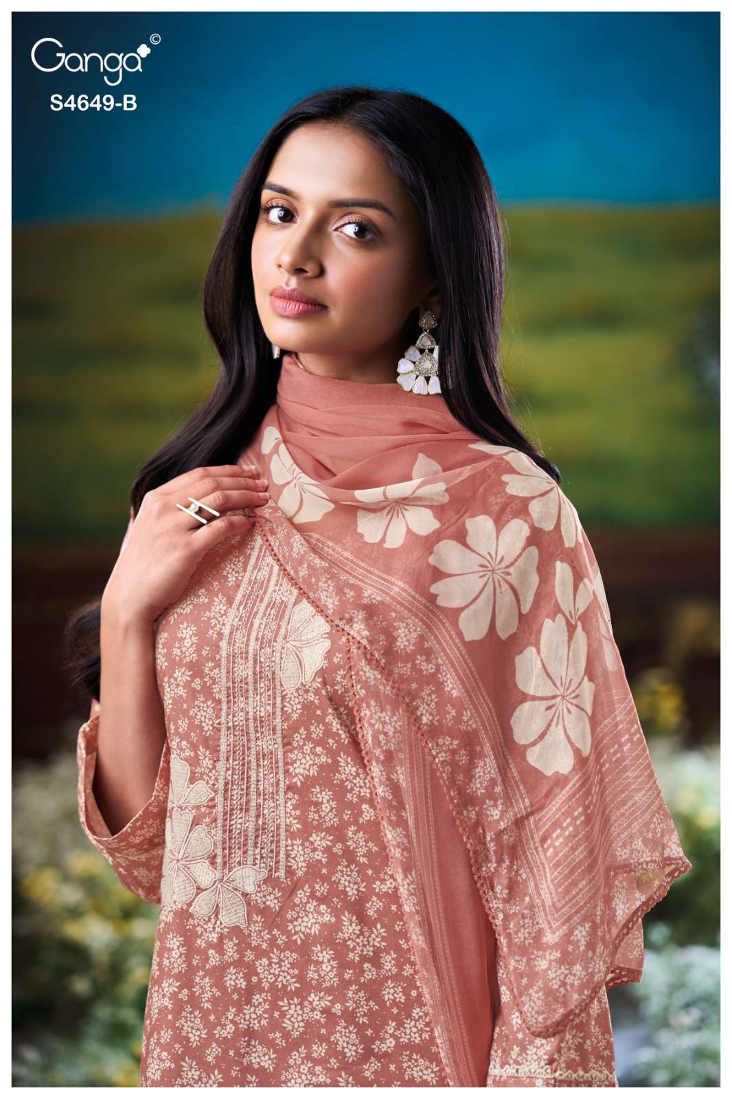 Ganga Fashion Deliaa 4649 Cotton Printed Dress Material Wholesale - Amrah Wholesale