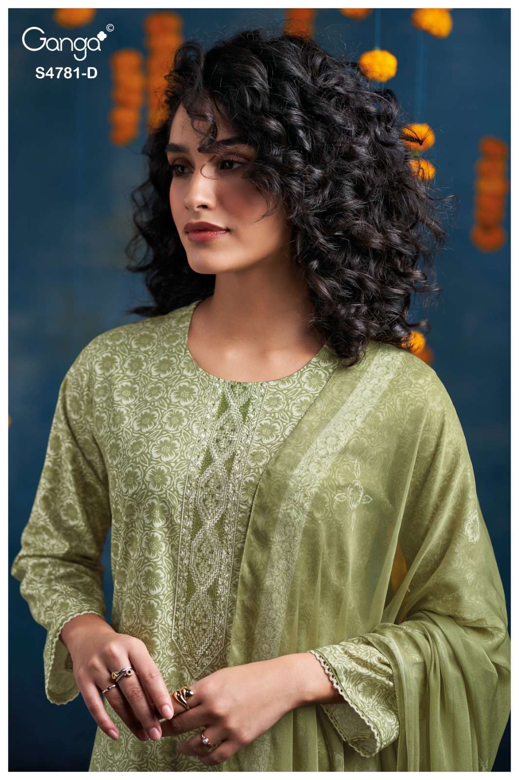 Ganga Fashion Elise 4781 Dress Material Wholesale Catalogue - Amrah Wholesale