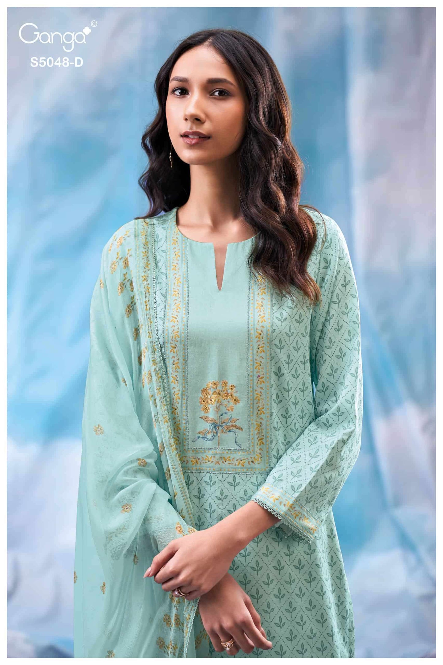 Ganga Fashion Faanvi 5048 Premium Cotton Satin Designer Dress Material