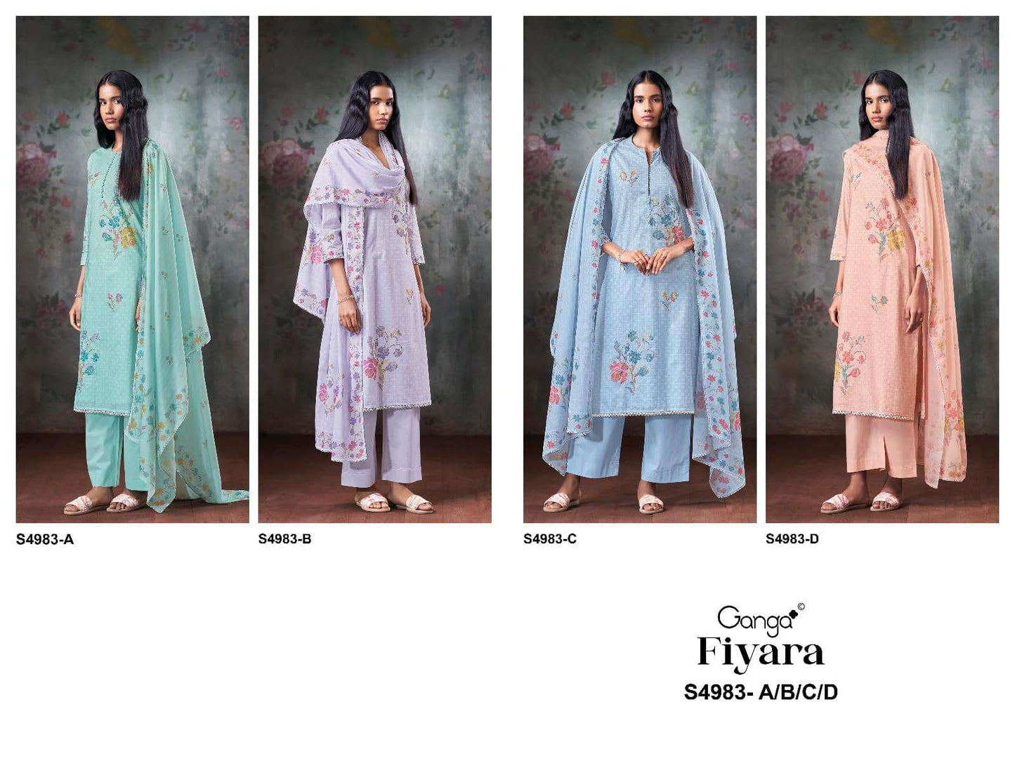 Ganga Fashion Fiyara 4983 Premium Cotton Dress Material