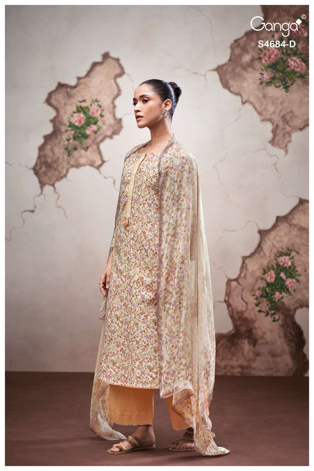 Ganga Fashion Grevia 4684 Cotton Printed Dress Material Wholesale