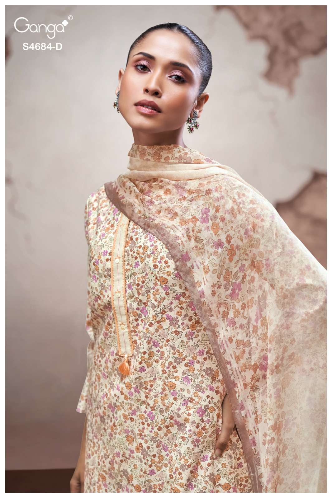 Ganga Fashion Grevia 4684 Cotton Printed Dress Material Wholesale