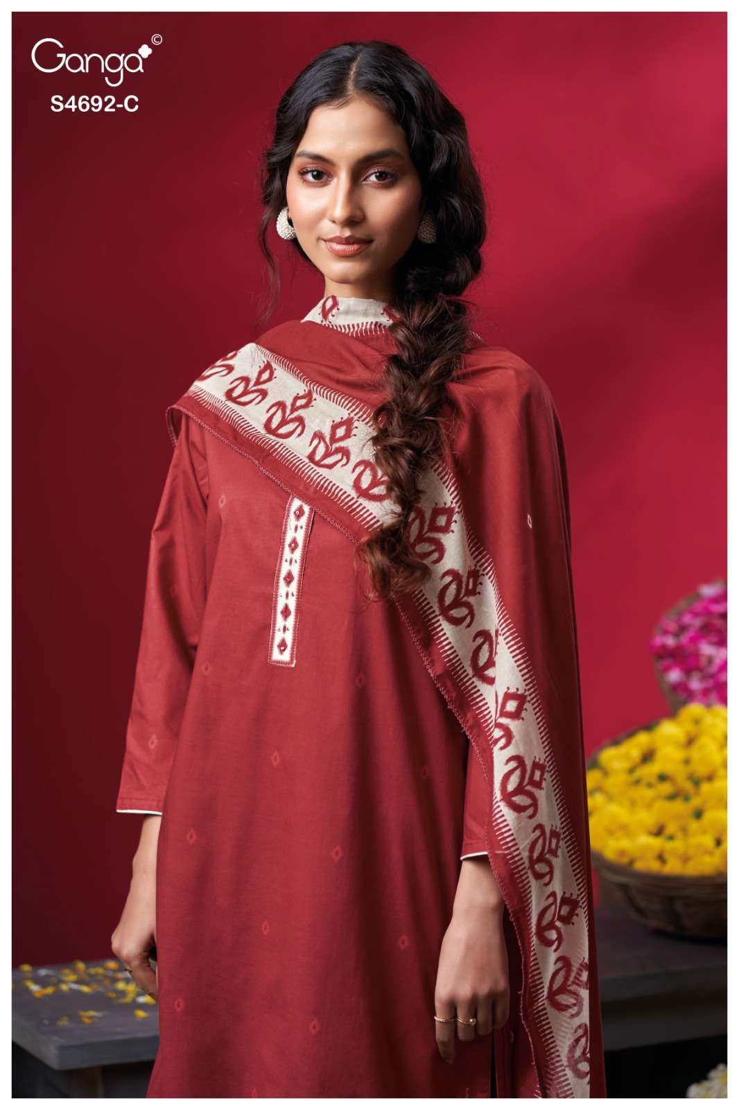 Ganga Fashion Kairika 4692 Dress Material Wholesale Catalogue - Amrah Wholesale
