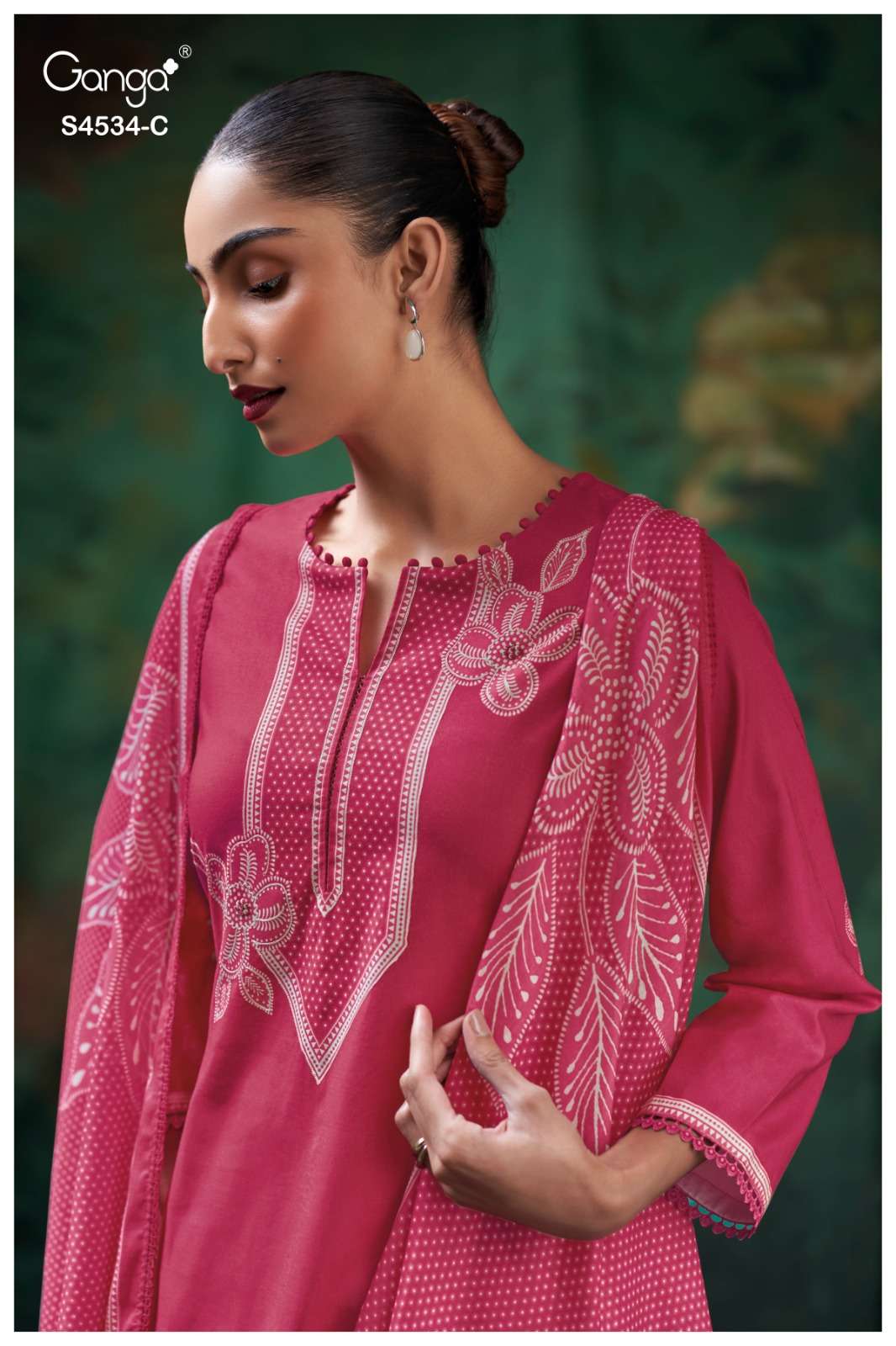 Ganga Fashion Kritvi 4534 Cotton Printed Dress Material Wholesale - Amrah Wholesale