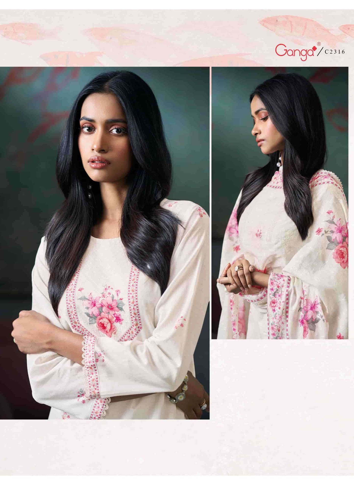 Ganga Fashion Moh Cotton Salwar Suit Set Wholesale - Amrah Wholesale