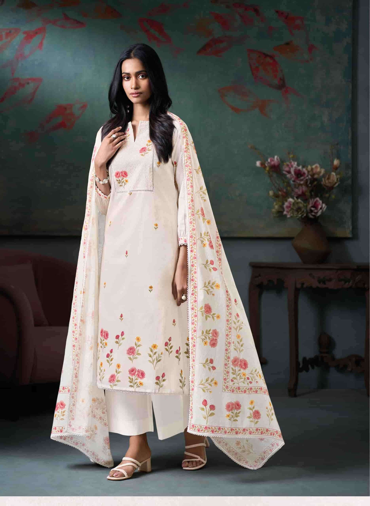 Ganga Fashion Moh Cotton Salwar Suit Set Wholesale - Amrah Wholesale