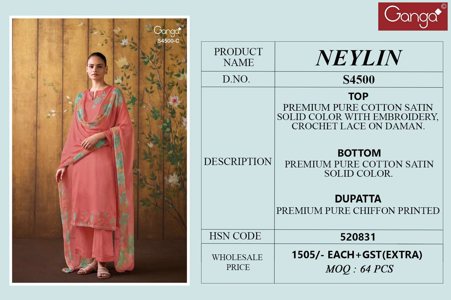 Ganga Fashion Neylin 4500
