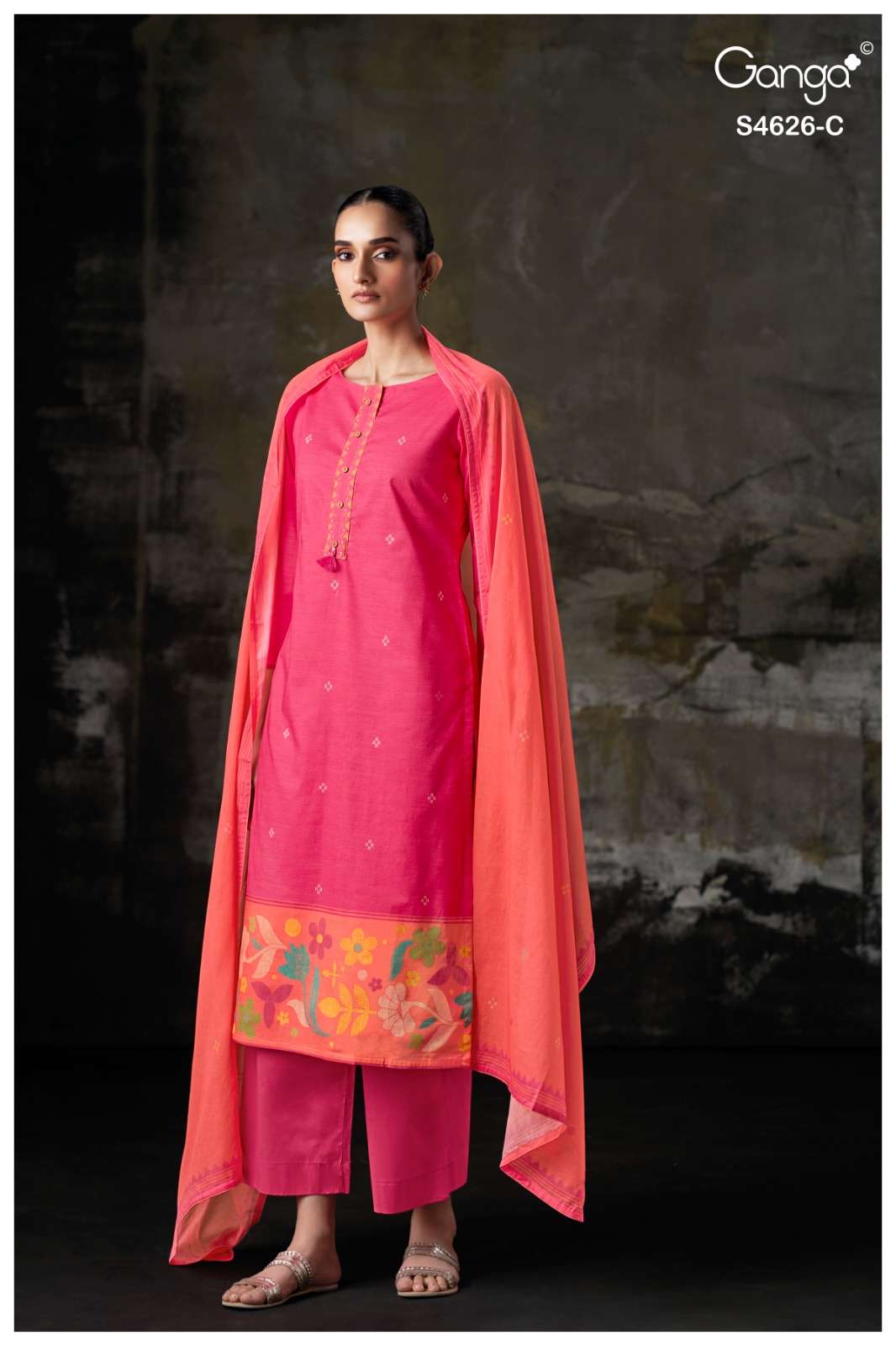 Ganga Fashion Onera 4626 Dress Material Wholesale Catalogue