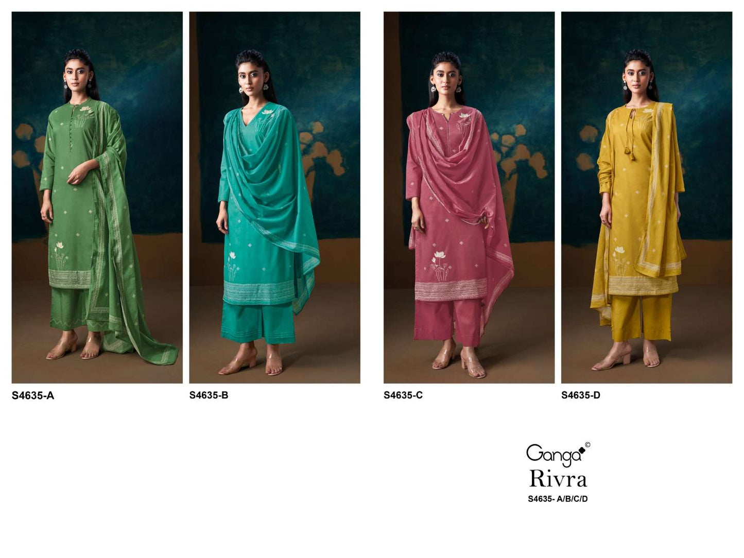 Ganga Fashion Rivra 4635 - Amrah Wholesale