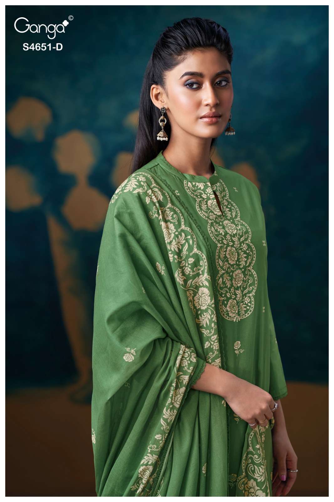 Ganga Fashion Tosha 4651 Cotton Printed Dress Material Wholesale - Amrah Wholesale