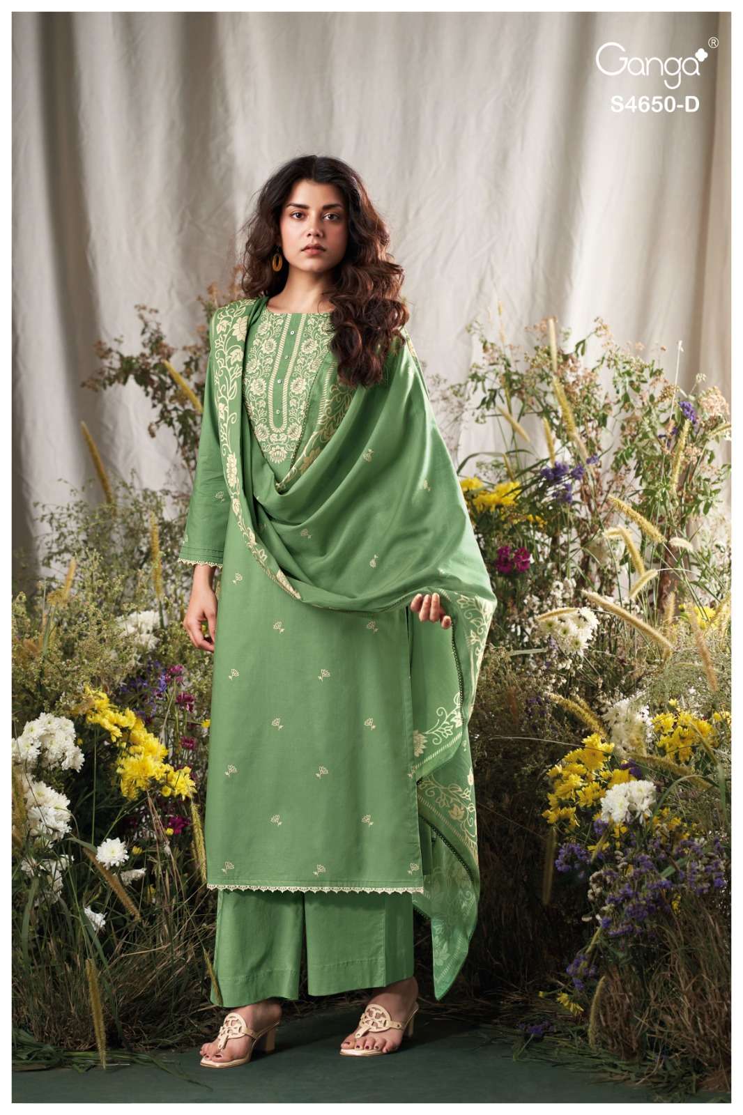 Ganga Fashion Gynela 4650 Premium Cotton Dress Material - Amrah Wholesale