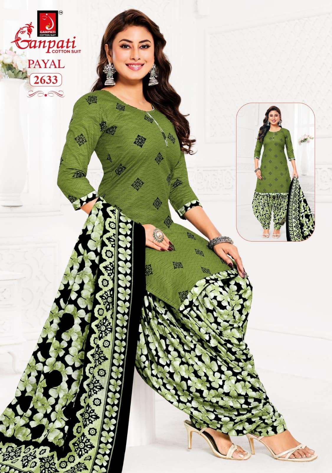 Ganpati Cotton Payal Vol 12 Pure Cotton Printed Dress Material - Amrah Wholesale