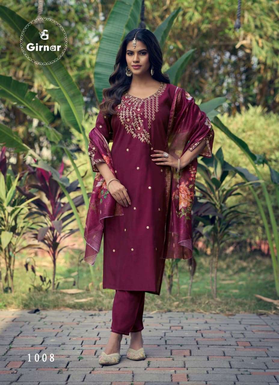 Girnar Dhvani Vol 1 Roman Silk Salwar Suit Set