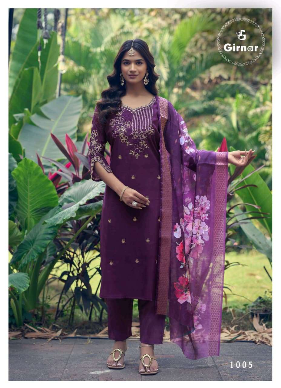 Girnar Dhvani Vol 1 Roman Silk Salwar Suit Set