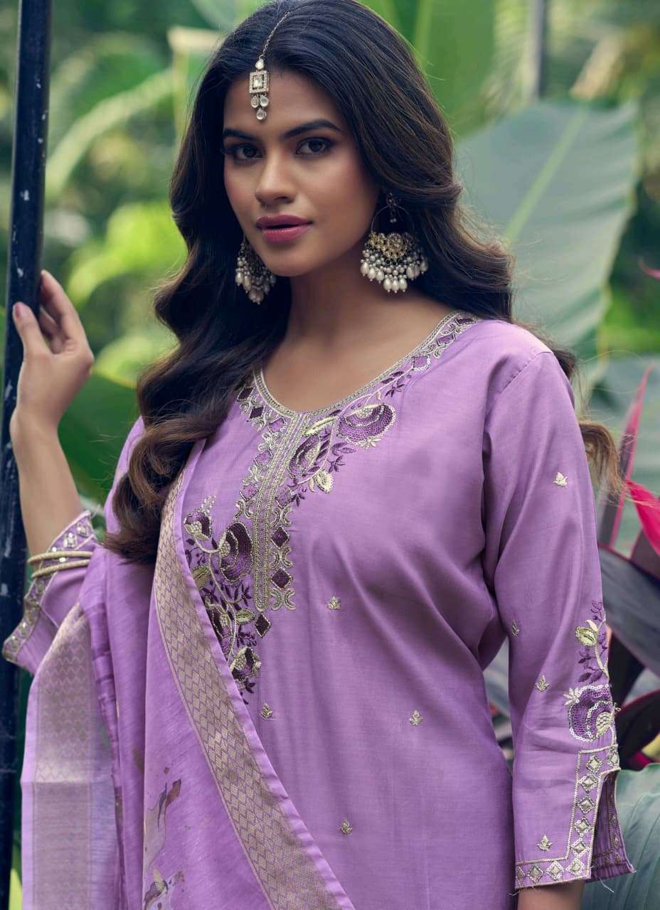 Girnar Dhvani Vol 1 Roman Silk Salwar Suit Set