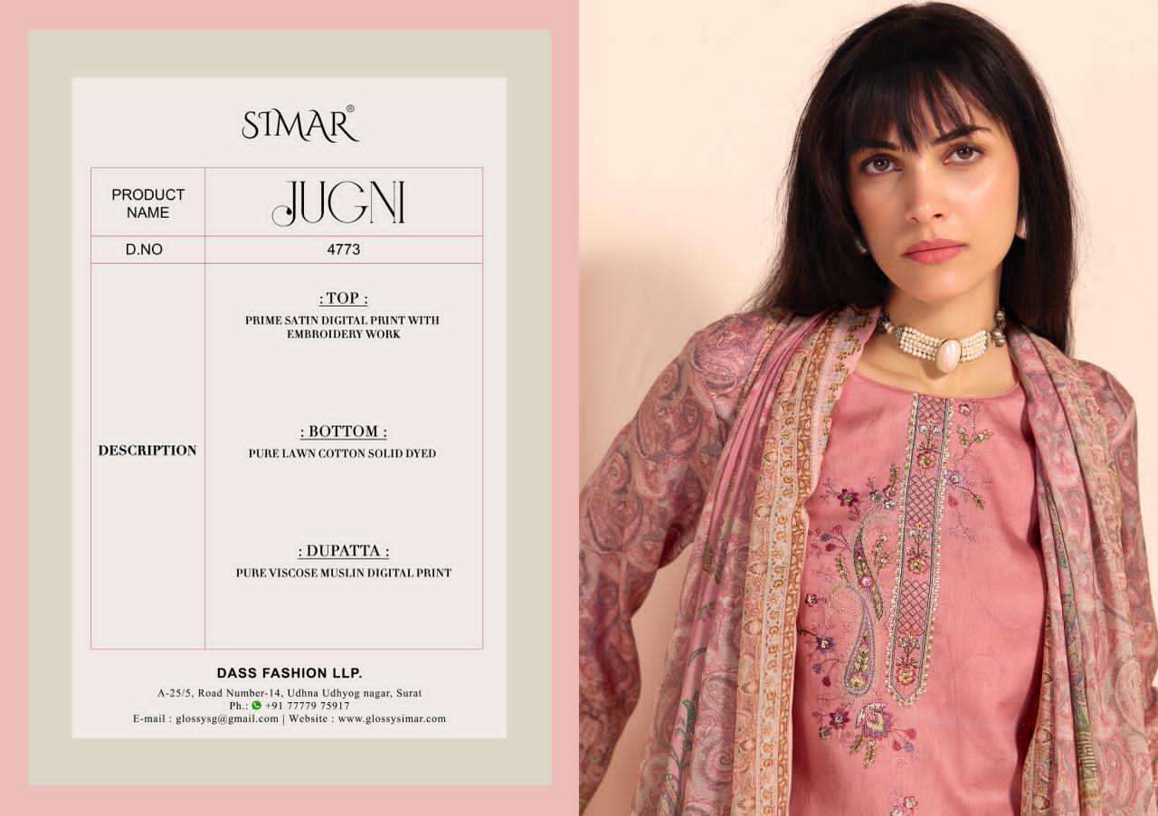 Glossy Jugni Dress Material Wholesale Catalogue - Amrah Wholesale