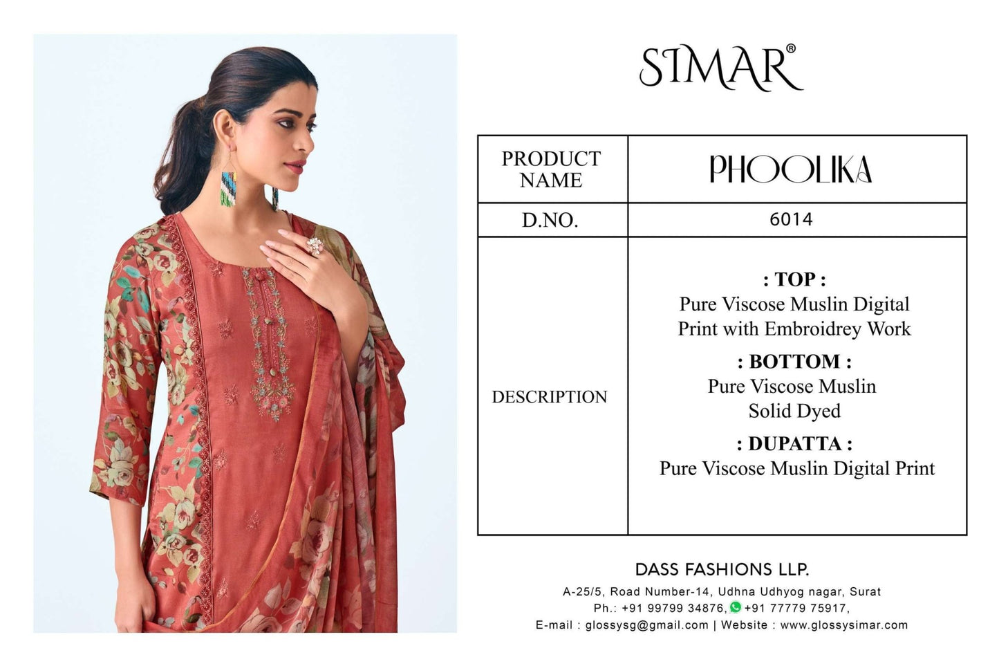 Glossy Phoolika 6014 - Amrah Wholesale