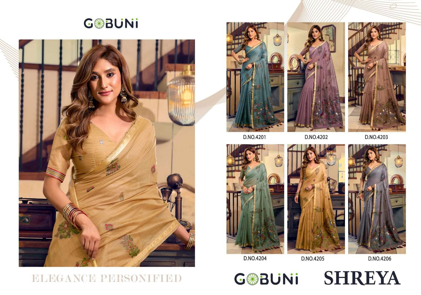Gobuni Shreya Kolkata Cotton Litchi Work Saree - Amrah Wholesale