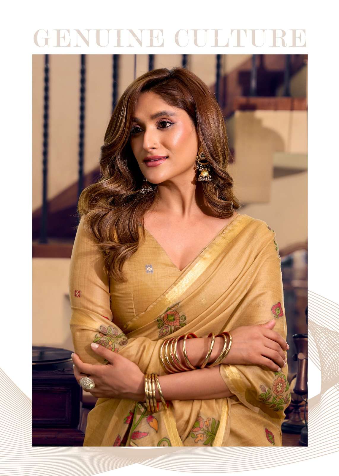 Gobuni Shreya Kolkata Cotton Litchi Work Saree - Amrah Wholesale