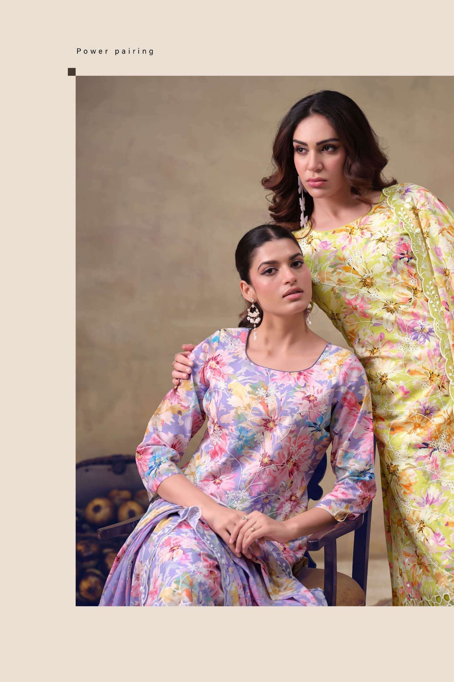 The Hermitage Shop Iznik Cotton Chikankari Dress Material